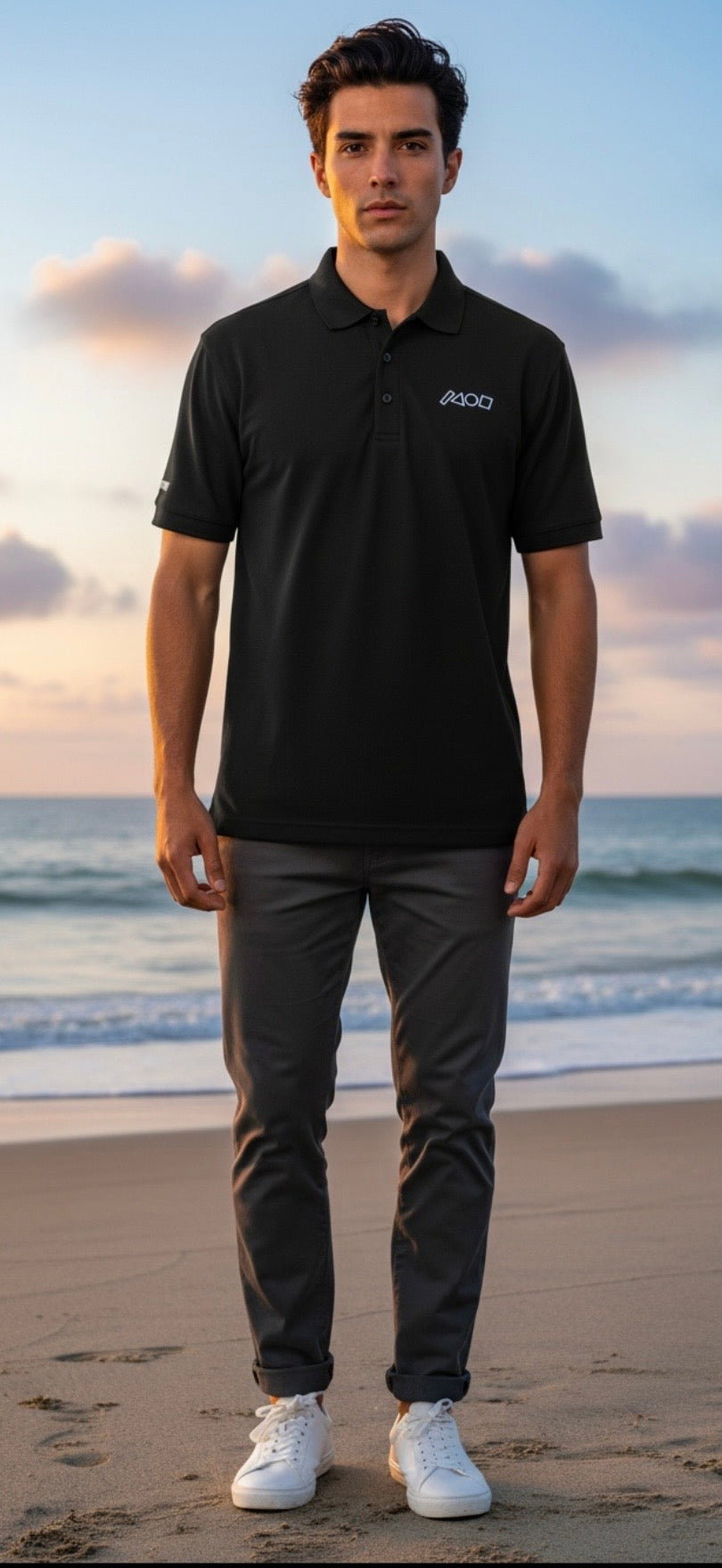 PIT POLO SHIRT WITH GEO LOGO
