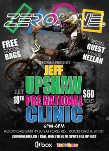 JEFF UPSHAW Pre-National Clinic - ROCKFORD BMX