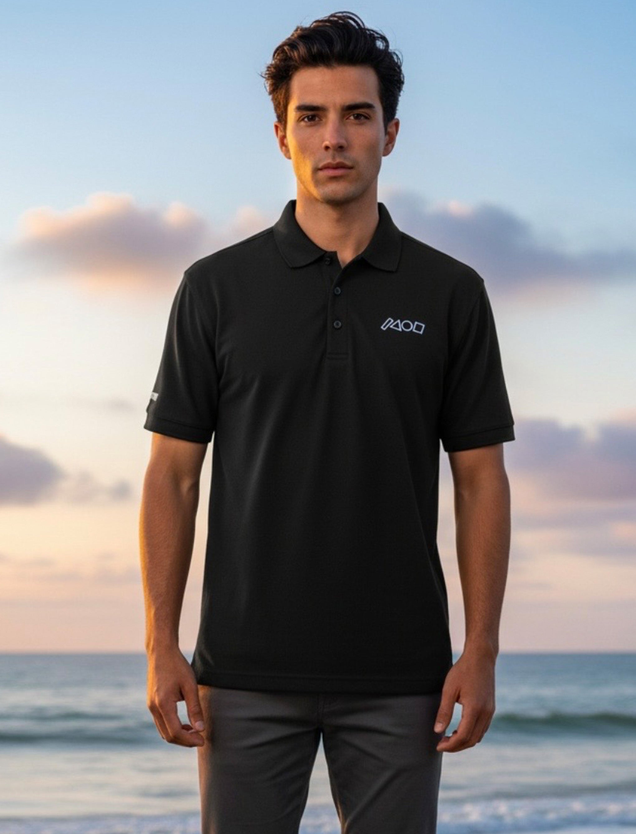 PIT POLO SHIRT WITH GEO LOGO