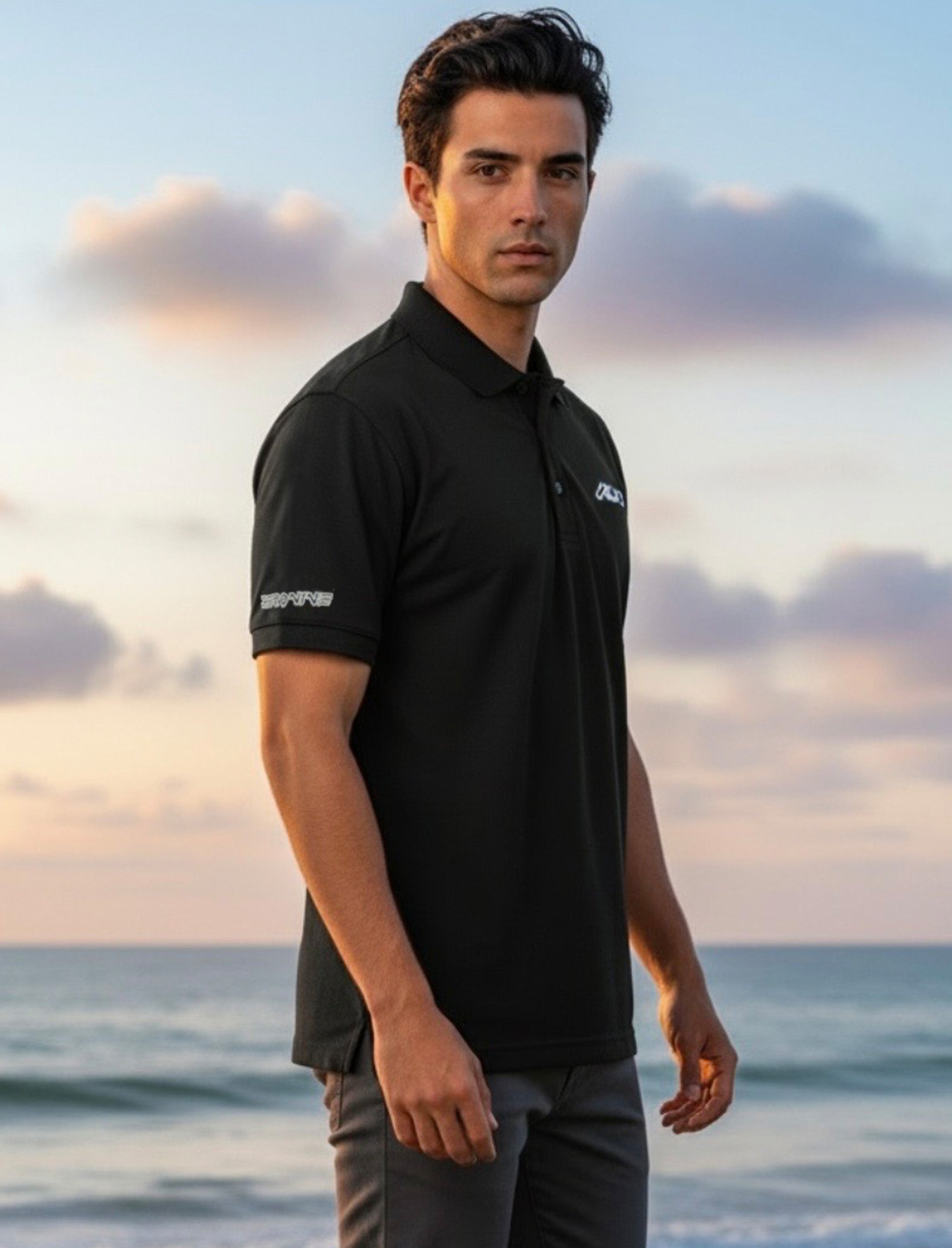 PIT POLO SHIRT WITH GEO LOGO